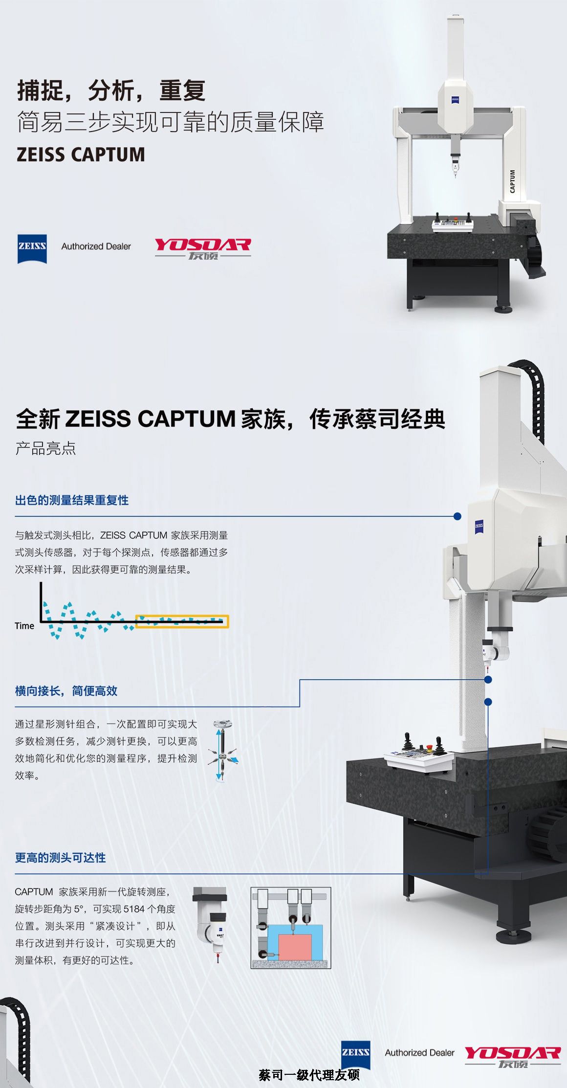 乐东蔡司三坐标CAPTUM